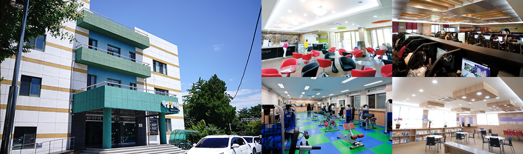 학생복지시설 전경 및 시설